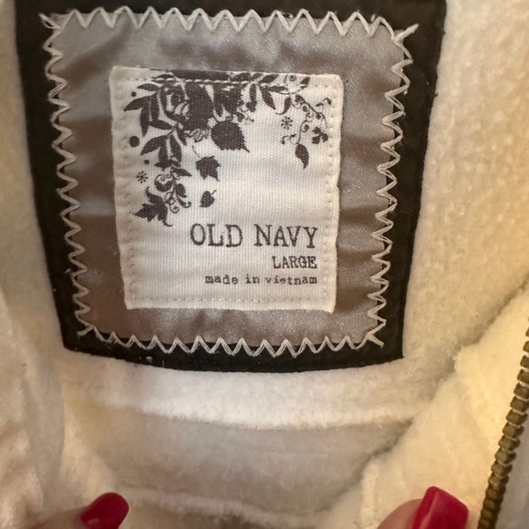 Old Navy Cream Fleece Jacket - Picture 2 of 7